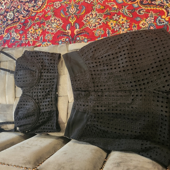 Fluer Du Mal shorts crop top set black - Picture 3 of 9